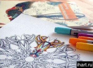 Раскраски для взрослых антистресс