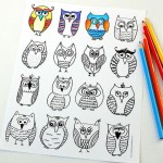 Дудлинг Сова