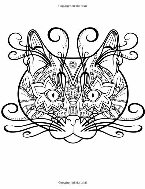 Антистресс раскраски кошки