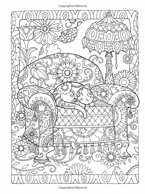 Антистресс раскраски кошки