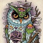 Раскраска сова