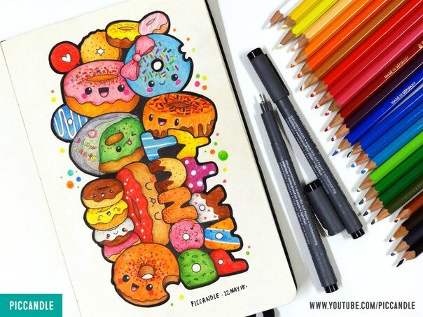 Монстрики Дудлинг для раскрашивания