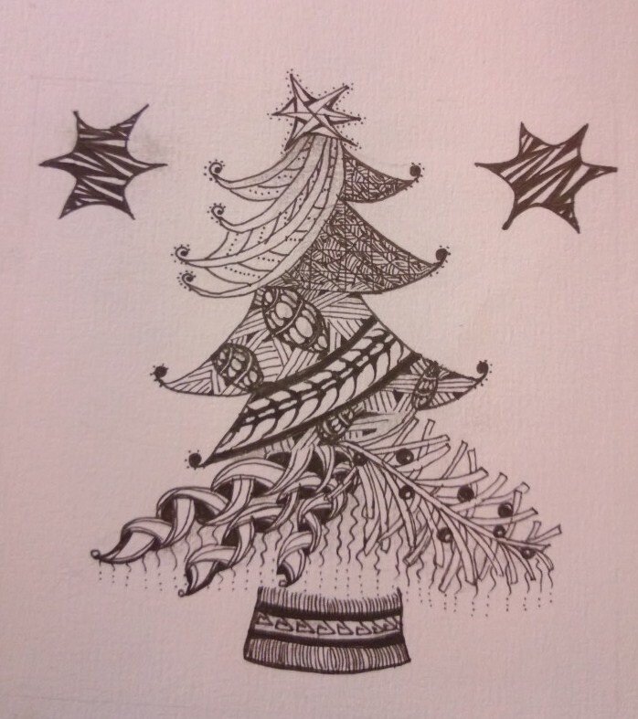 Дудлинг Елка