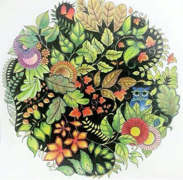 Раскрашенные раскраски растительные мотивы