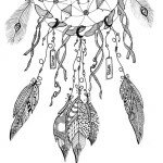 Картинки антистресс для раскрашивания - ловец снов