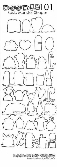 Разукрашки монстрики